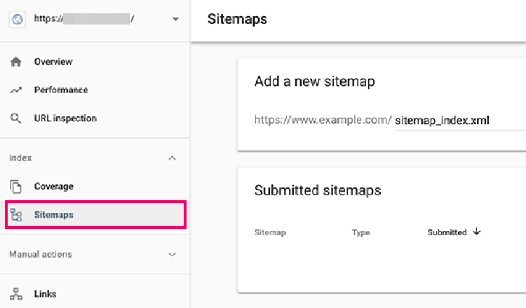 Sitemaps trên Google Console