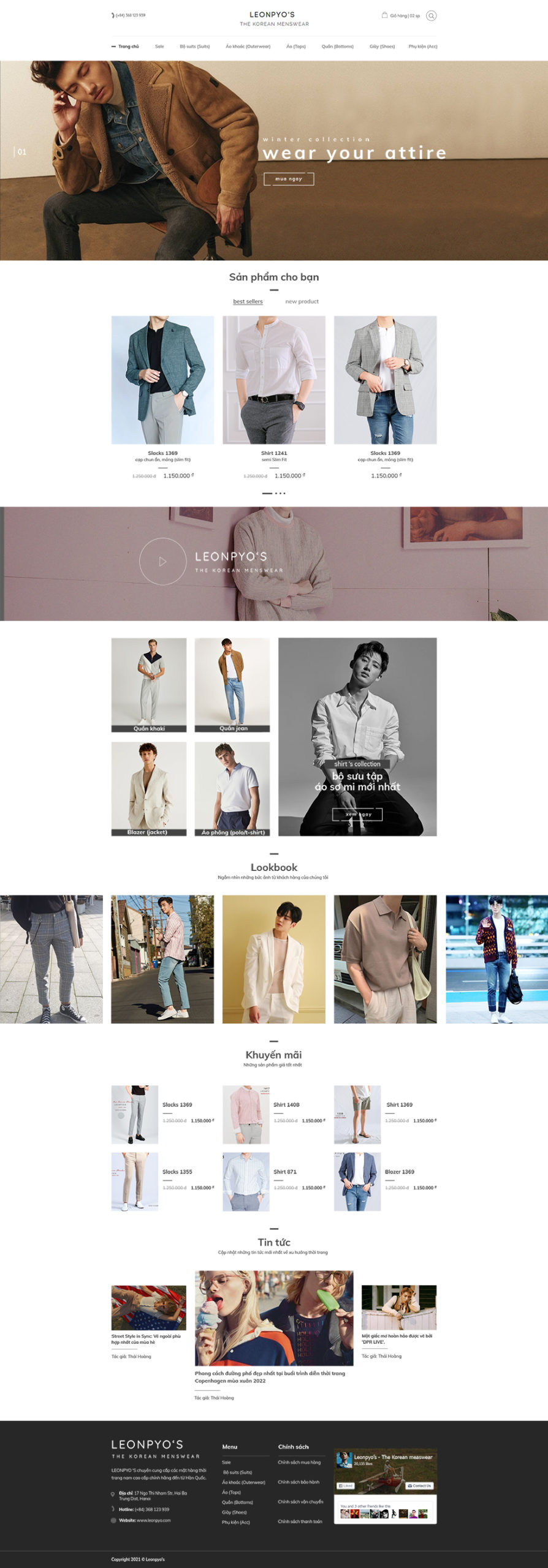 Mẫu website shop thời trang – BH05