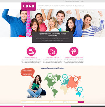 Mẫu website giáo dục – GD09 Mẫu website giáo dục – GD09
