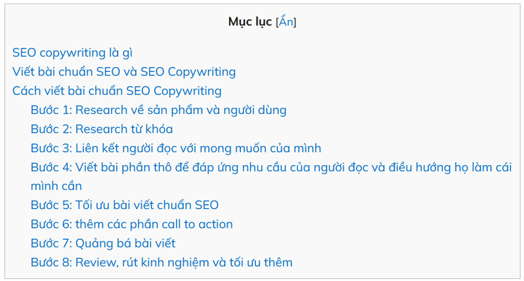 Tối ưu phần trình bầy của các bài viết 4