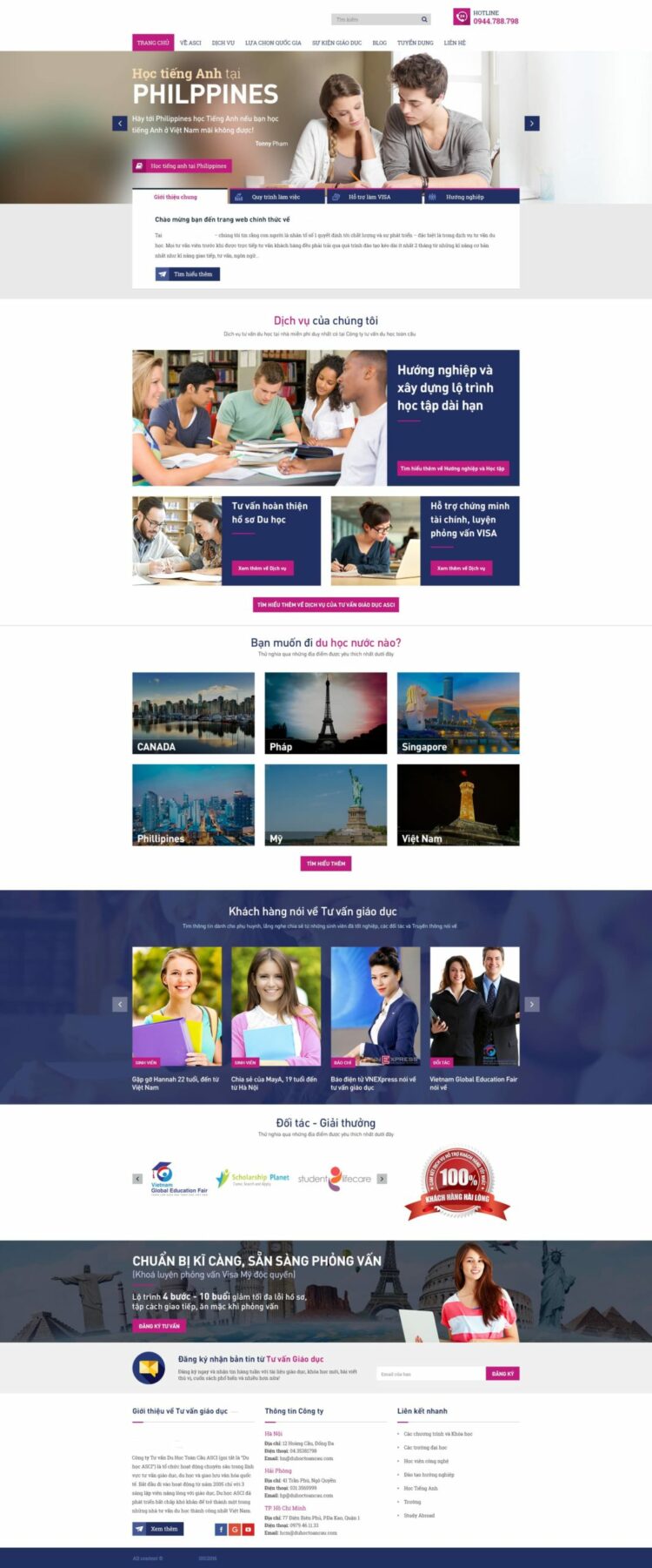 MẪU WEBSITE GIÁO DỤC