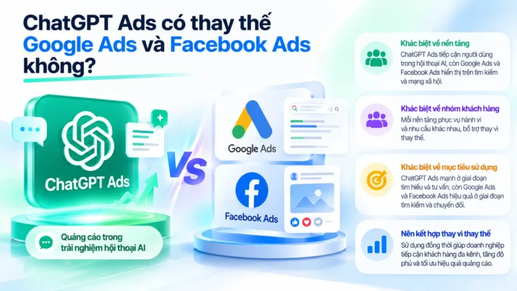 7. ChatGPT Ads có thay thế Google Ads và Facebook Ads không? 1
